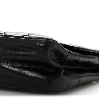 Chanel Glazed Calfskin Quilted Small CC Delivery Tote Black 10 of 15