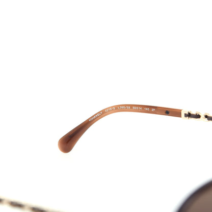Chanel Metal Polarized Pilot Winter Sunglasses 4219-Q Brown 5 of 9