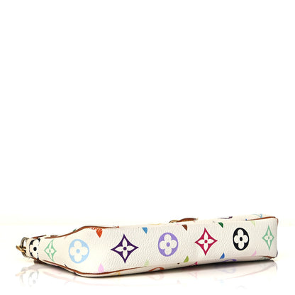 Louis Vuitton Monogram Multicolor Pochette Accessories White 3 of 12