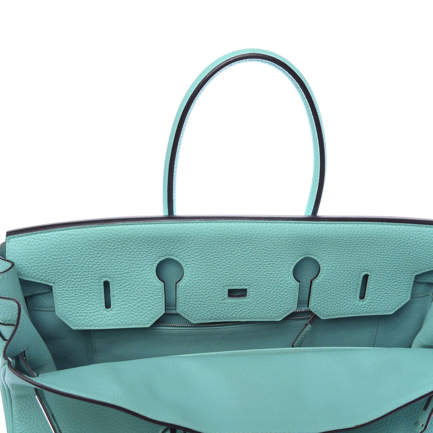 Hermes Togo Birkin 35 Bleu Atoll 28 of 48