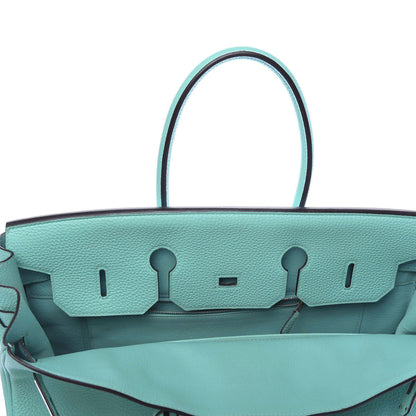 Hermes Togo Birkin 35 Bleu Atoll 28 of 48