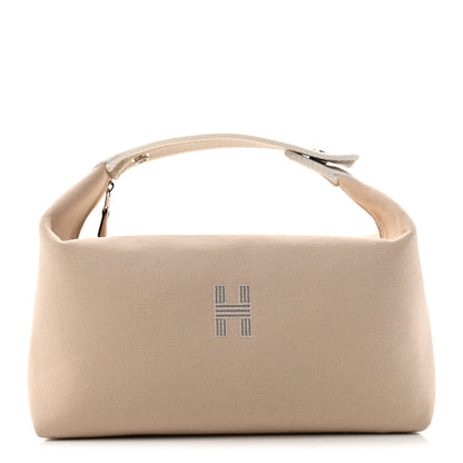 Hermes Canvas Large Bride-A-Brac Pouch Natural 1 of 7