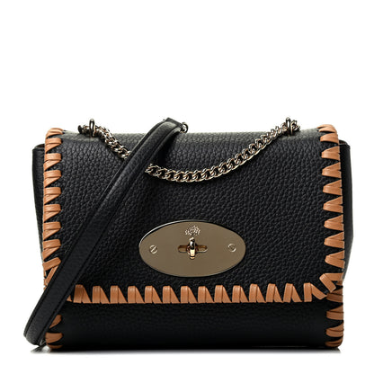 Mulberry Heavy Grain Calfskin Braided Top Handle Lily Black 1 of 4