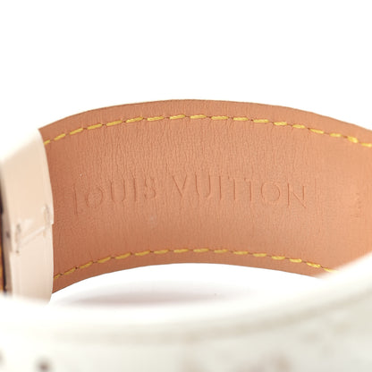 Louis Vuitton Stainless Steel Vernis Mother of Pearl 28mm Tambour Quartz Watch 4 of 5