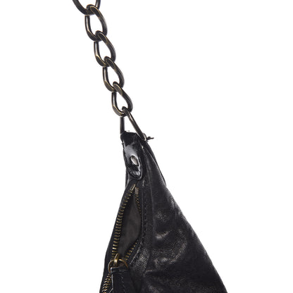 Fendi Nappa Patent B Buckle Hobo Black 9 of 11