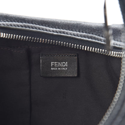 Fendi Sheepskin Zipper Hobo Black 6 of 9