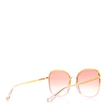 Chloe Oversized Square Sunglasses CH0031S Yellow Orange Pink 4 of 8