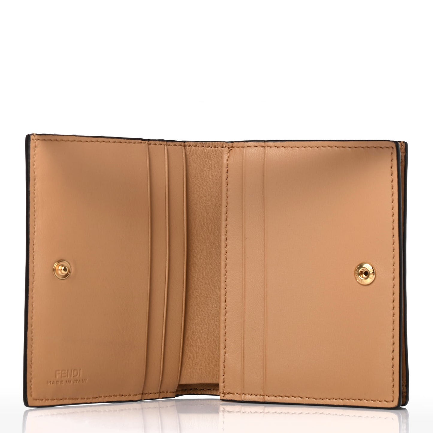 Nappa Matisse FF Diagonal Embossed Baguette Wallet Miele Scuro Miele Scuro