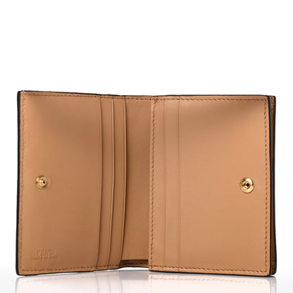 Fendi Nappa Matisse FF Diagonal Embossed Baguette Wallet Miele Scuro Miele Scuro 4 of 4