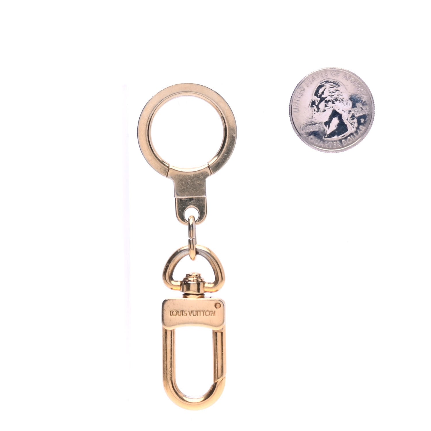 Louis Vuitton Pochette Extender Key Ring Gold 2 of 4