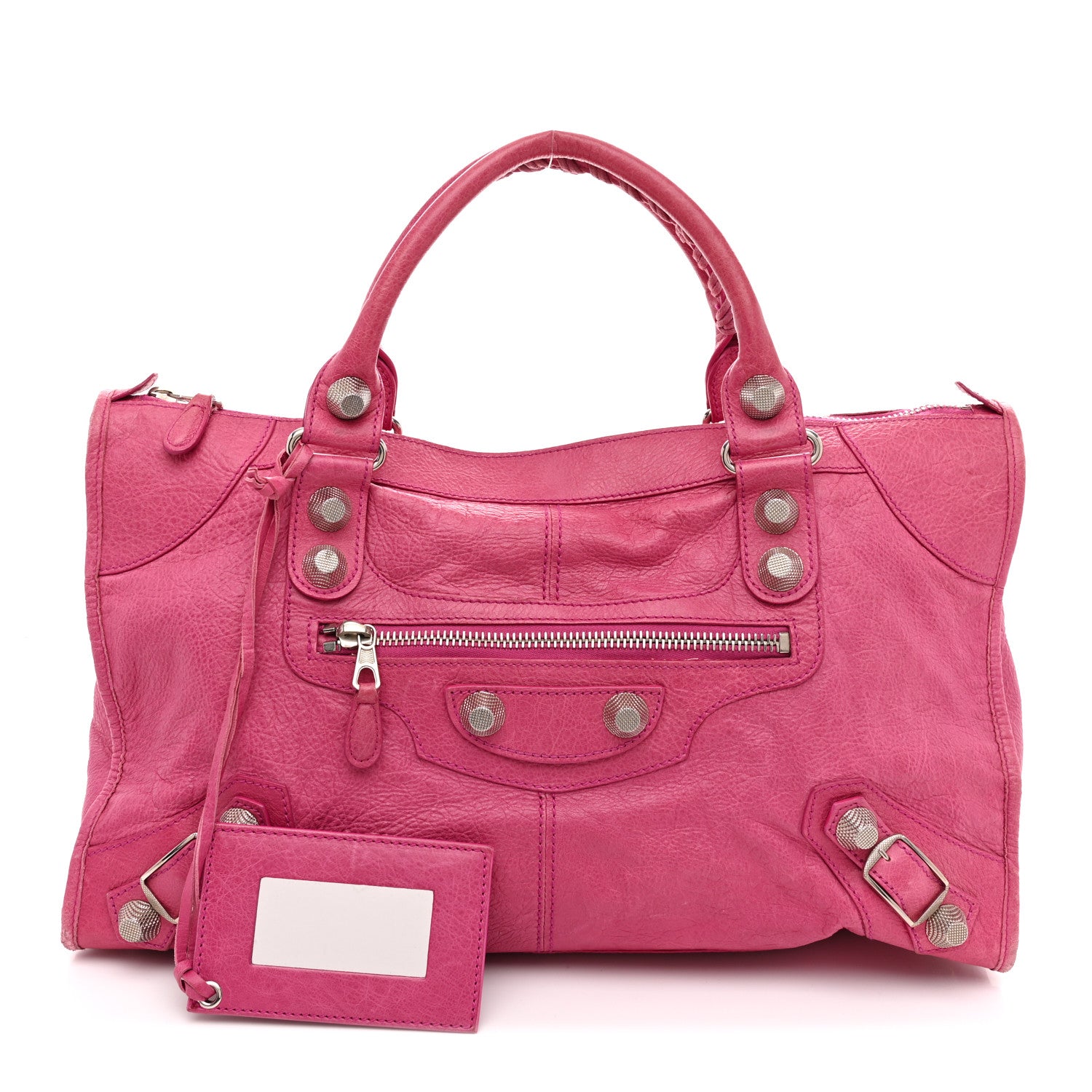 Balenciaga Agneau Giant 21 Silver Hardware Work Cyclamen Fucsia 3 of 14