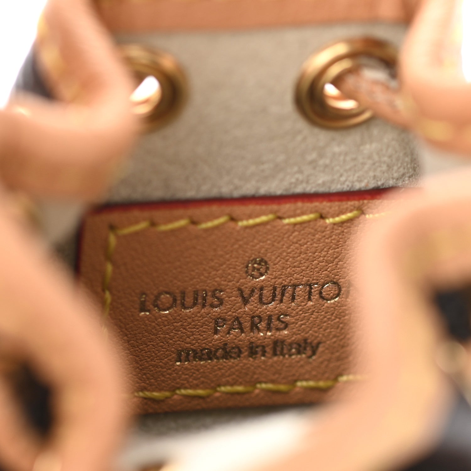 Louis Vuitton Monogram Micro Noe Bag Charm Key Ring 5 of 6