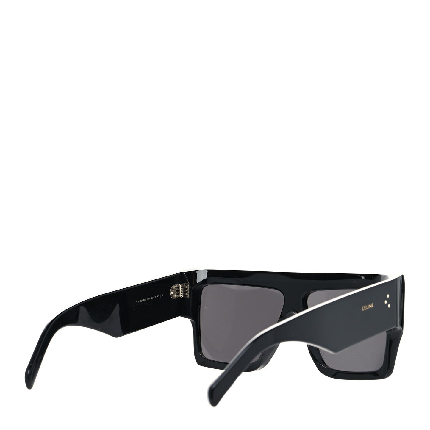 Acetate Chunky Rectangle Sunglasses CL 40092I Black