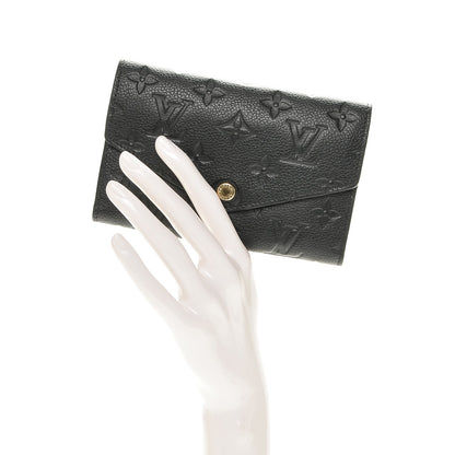 Louis Vuitton Empreinte Compact Curieuse Wallet Black 2 of 6