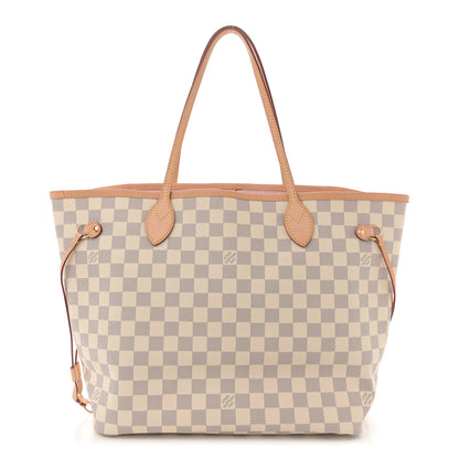 Louis Vuitton Damier Azur Neo Neverfull MM Rose Ballerine 1 of 13