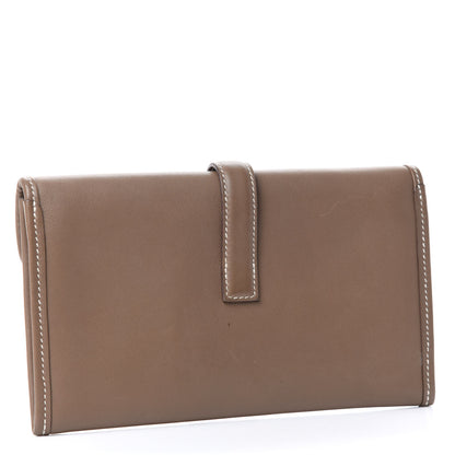 Hermes Swift Jige Duo Clutch Etoupe 3 of 8
