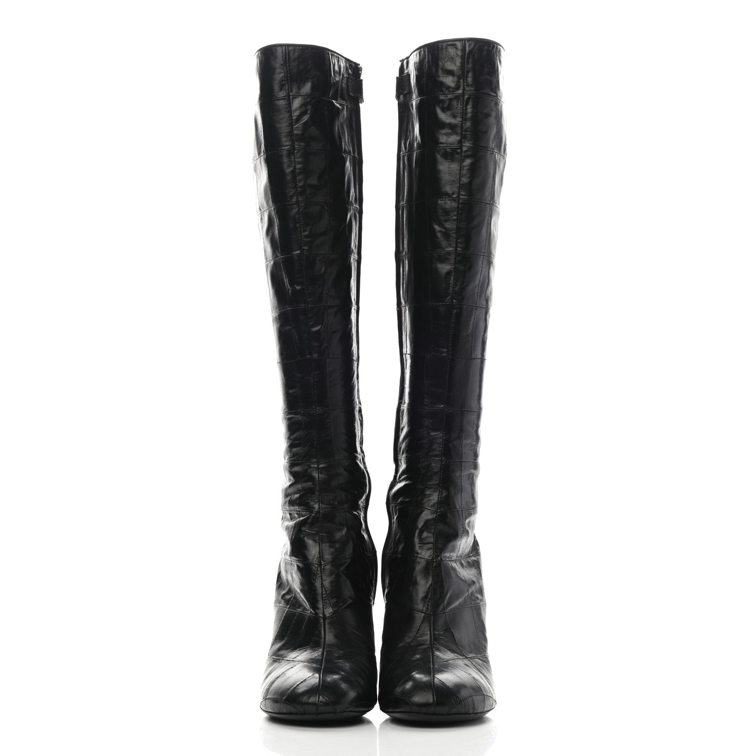 Louis Vuitton Eel Instinct High Boots 40 Black 2 of 12