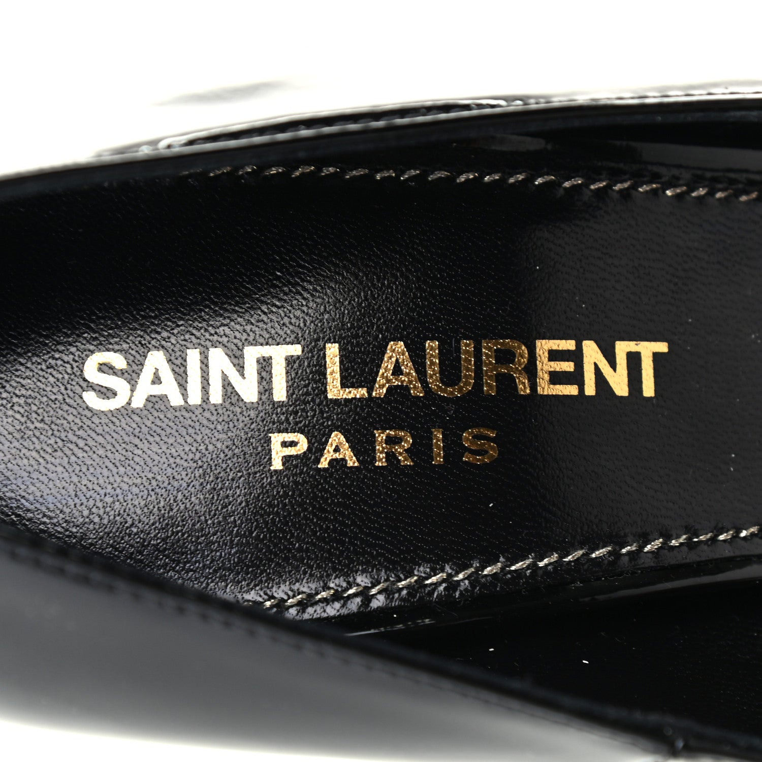 Saint Laurent Patent Opyum 110 Pumps 37.5 Black 7 of 8