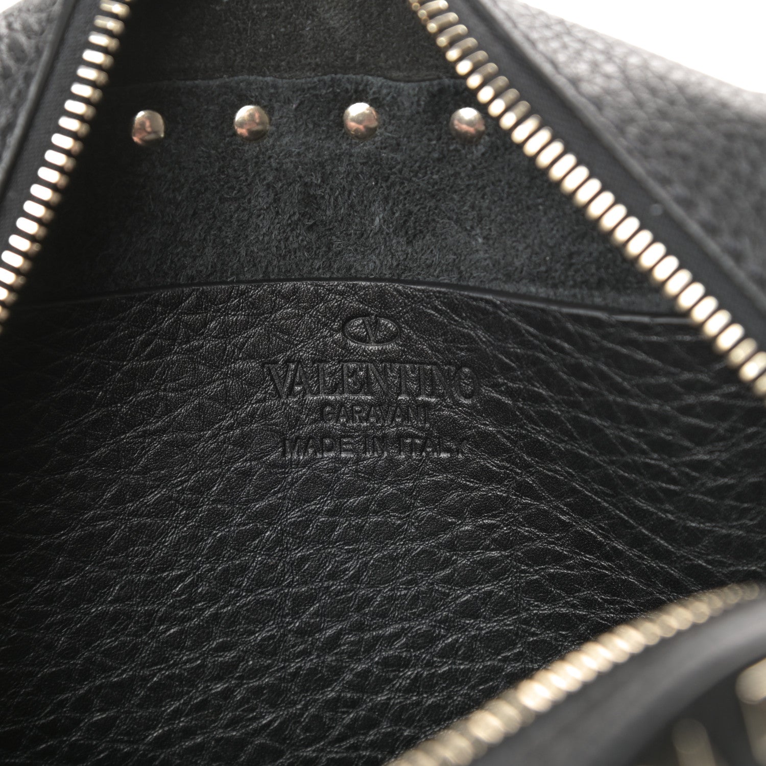 Valentino Garavani Pebbled Calfskin Rockstud Camera Crossbody Bag Black 6 of 9