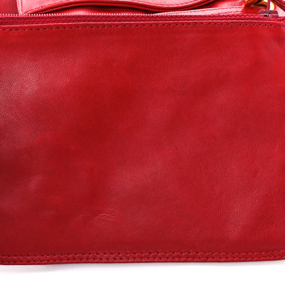 Chanel Lambskin CC Drawstring Bucket Bag Red 14 of 16