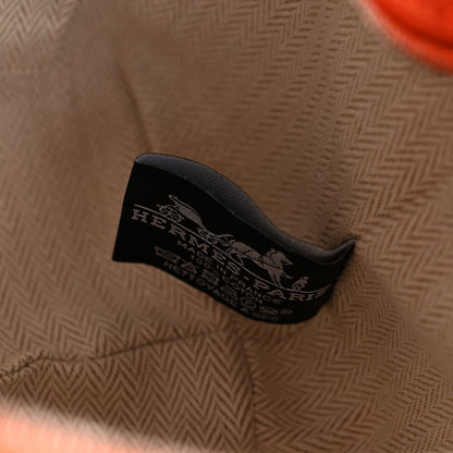 Hermes Canvas Small Bride-A-Brac Pouch Orange Burgundy 6 of 6