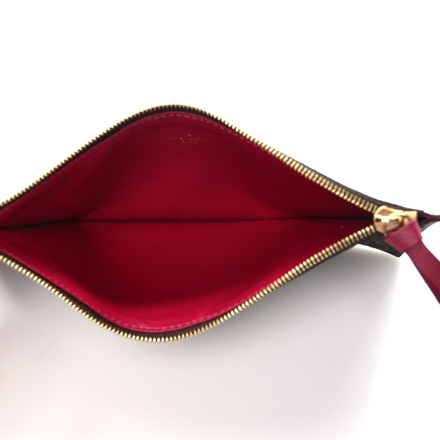Monogram Felicie Chain Wallet Zippered Insert Fuchsia