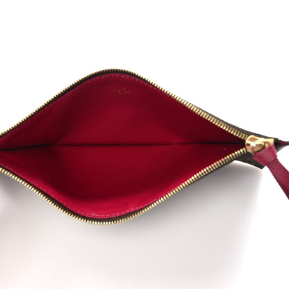 Louis Vuitton Monogram Felicie Chain Wallet Zippered Insert Fuchsia 5 of 6