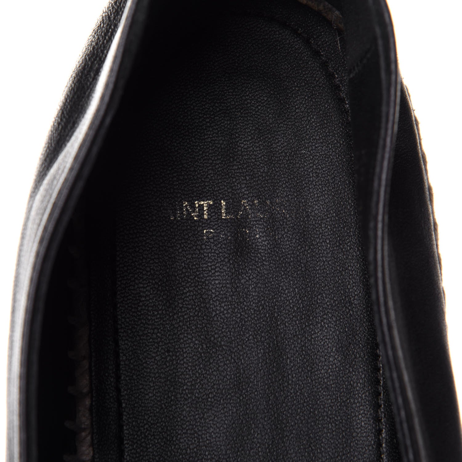 Saint Laurent Lambskin Monogram Espadrilles 41 Black 9 of 10