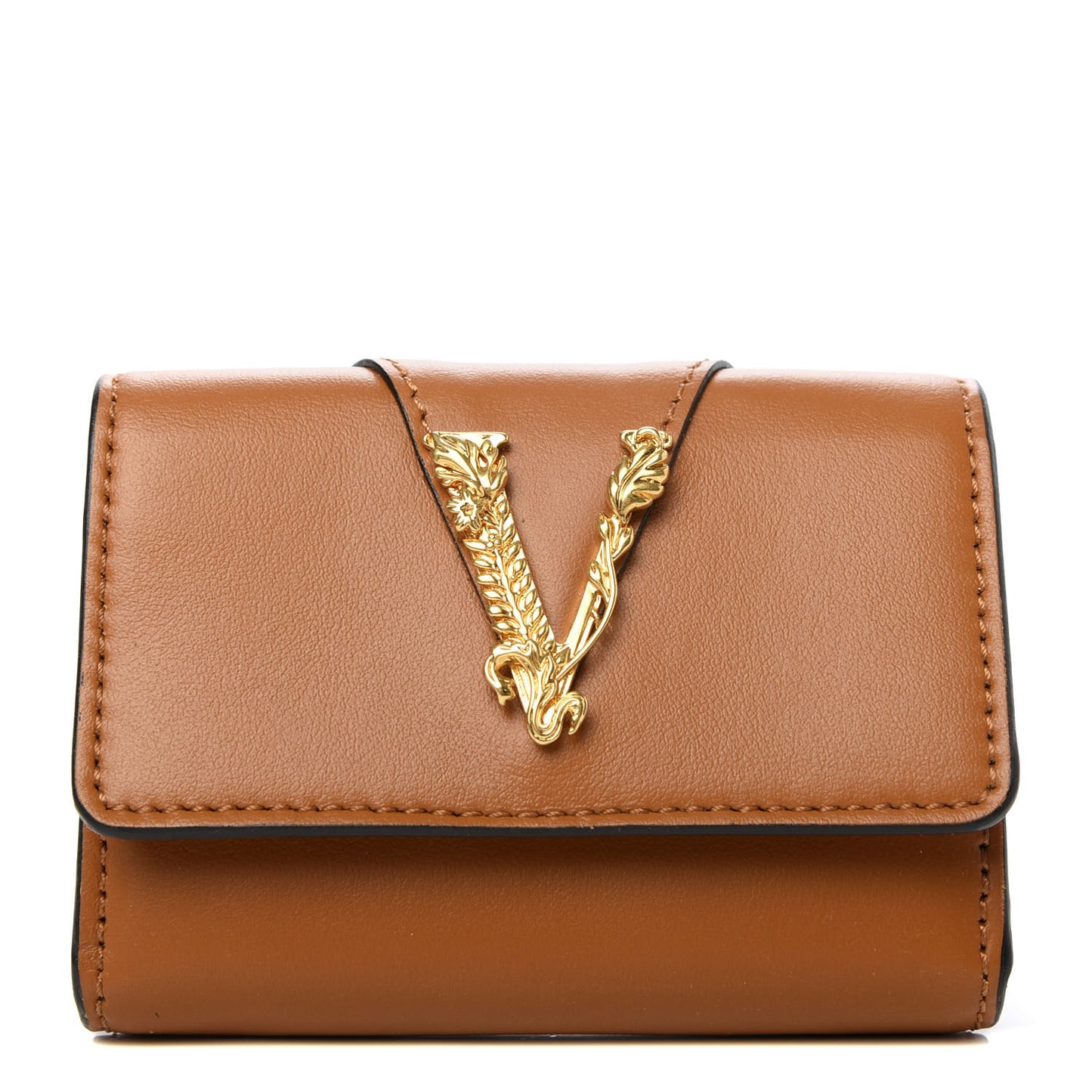 Nappa Barocco Virtus Coin Purse Brown