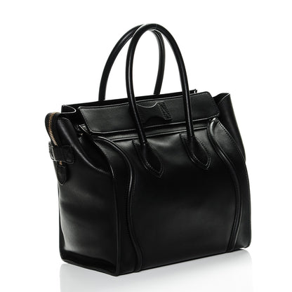 Celine Smooth Calfskin Mini Luggage Black 3 of 6