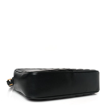 Saint Laurent Calfskin Matelasse Monogram Lou Camera Bag Black 4 of 9