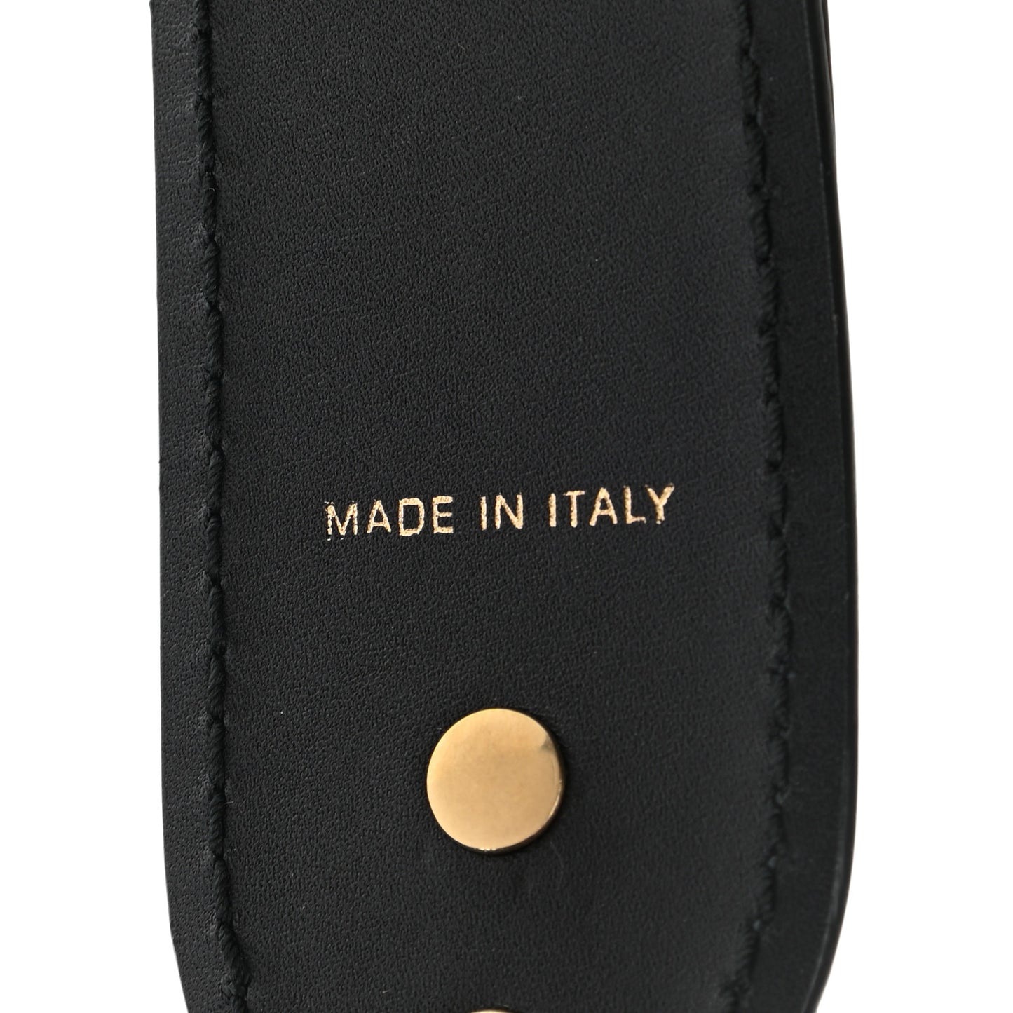 Calfskin Studded J’Adior Shoulder Strap Black