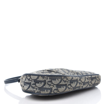 Christian Dior Monogram Mini Saddle Pochette Navy 4 of 10