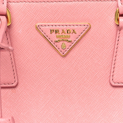 Prada Saffiano Mini Galleria Double Zip Tote Petalo 6 of 19