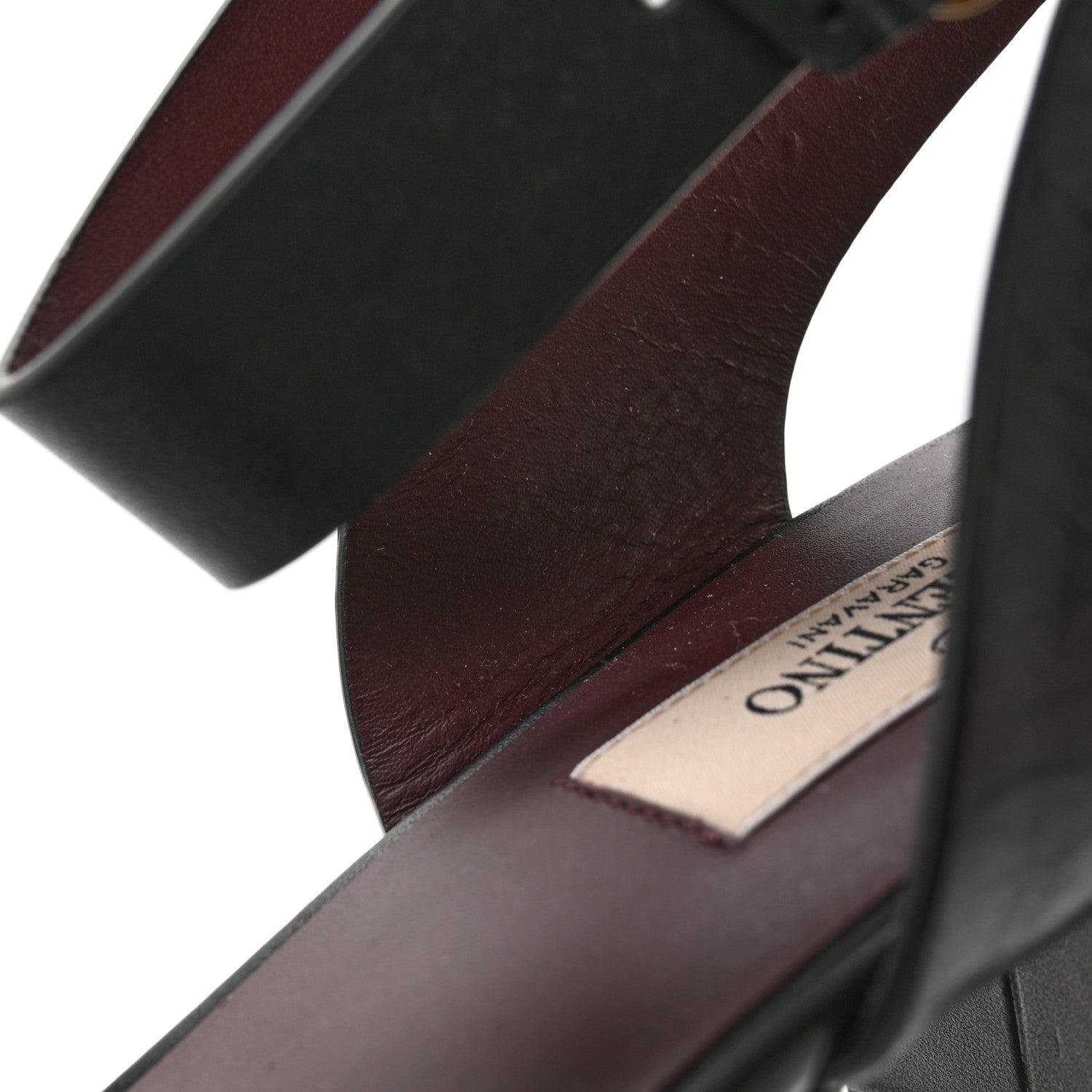 Valentino Garavani Calfskin Ankle Strap 60mm Sandals 41 Black 8 of 10