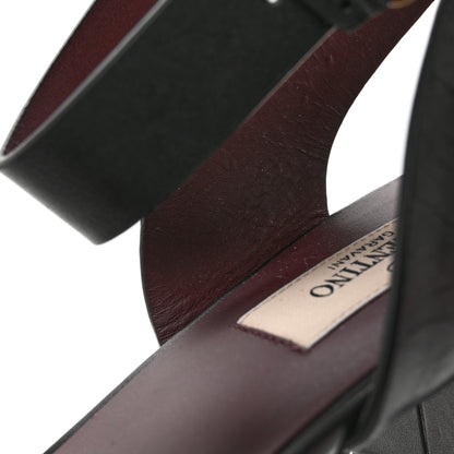 Valentino Garavani Calfskin Ankle Strap 60mm Sandals 41 Black 8 of 10