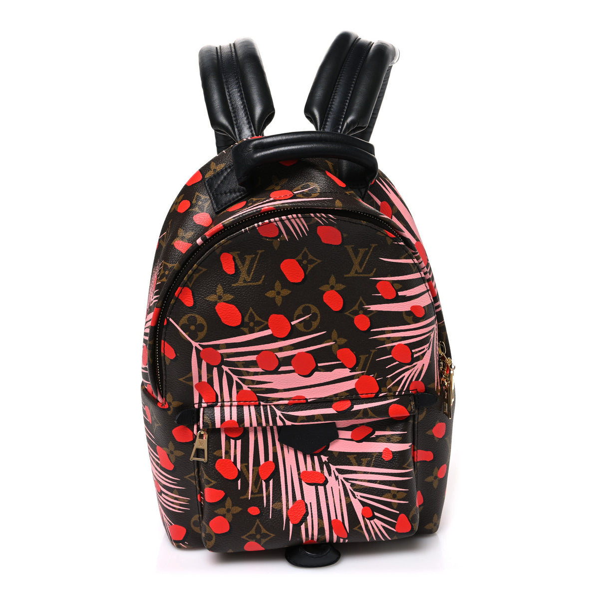 Monogram Jungle Dots Palm Springs Backpack PM Sugar Pink Poppy