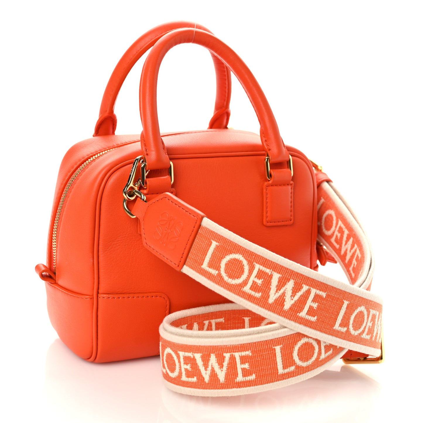 Nappa Calfskin Amazona 16 Square Bag Orange