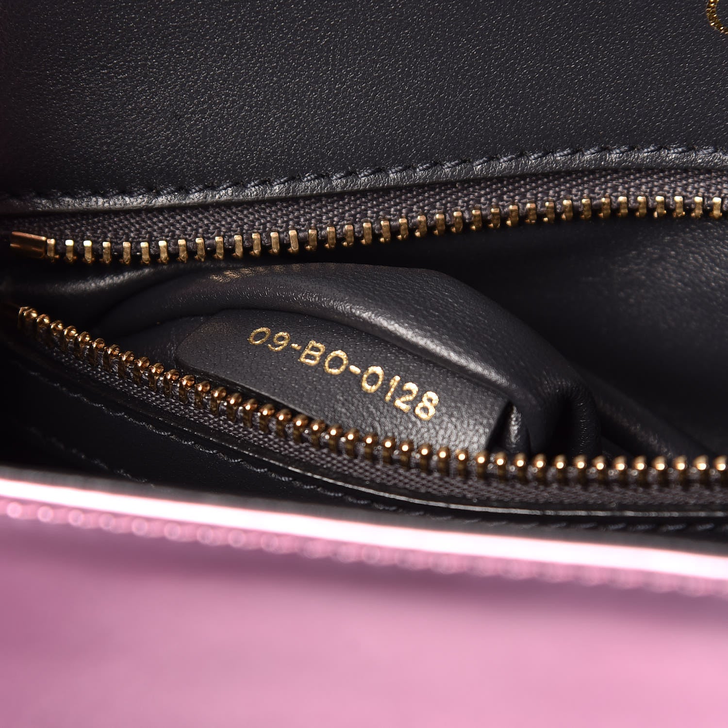 Christian Dior Metallic Patent Micro-Cannage Medium Diorama Flap Bag Pink 9 of 12