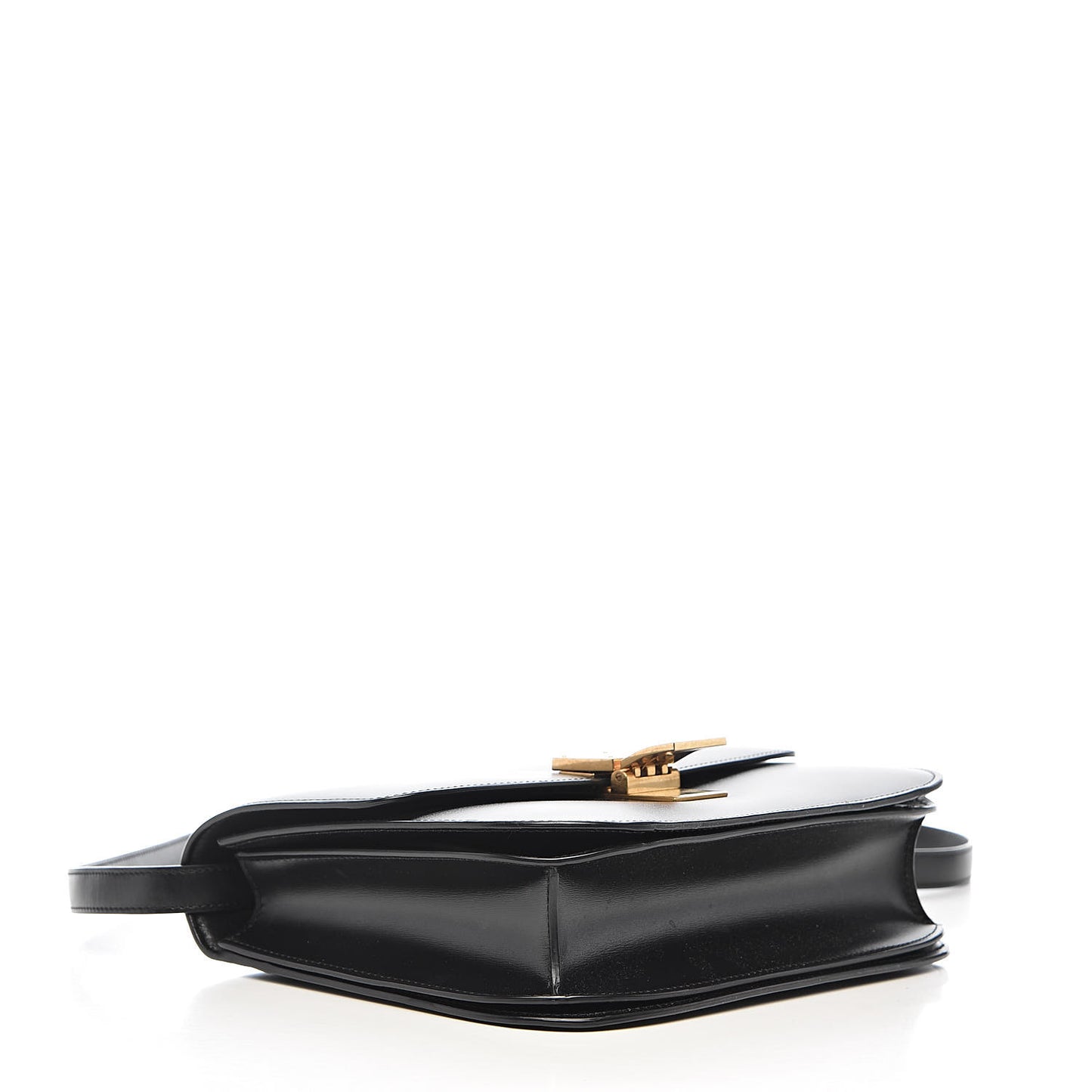 Box Calfskin Medium Classic Box Flap Bag Black