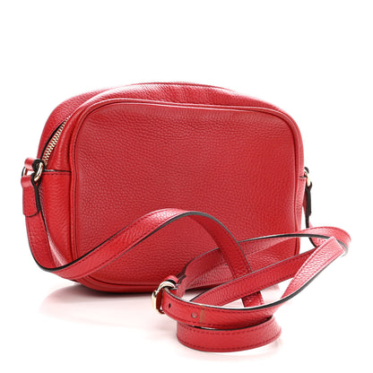 Gucci Pebbled Calfskin Small Soho Disco Bag Tabasco Red 3 of 12