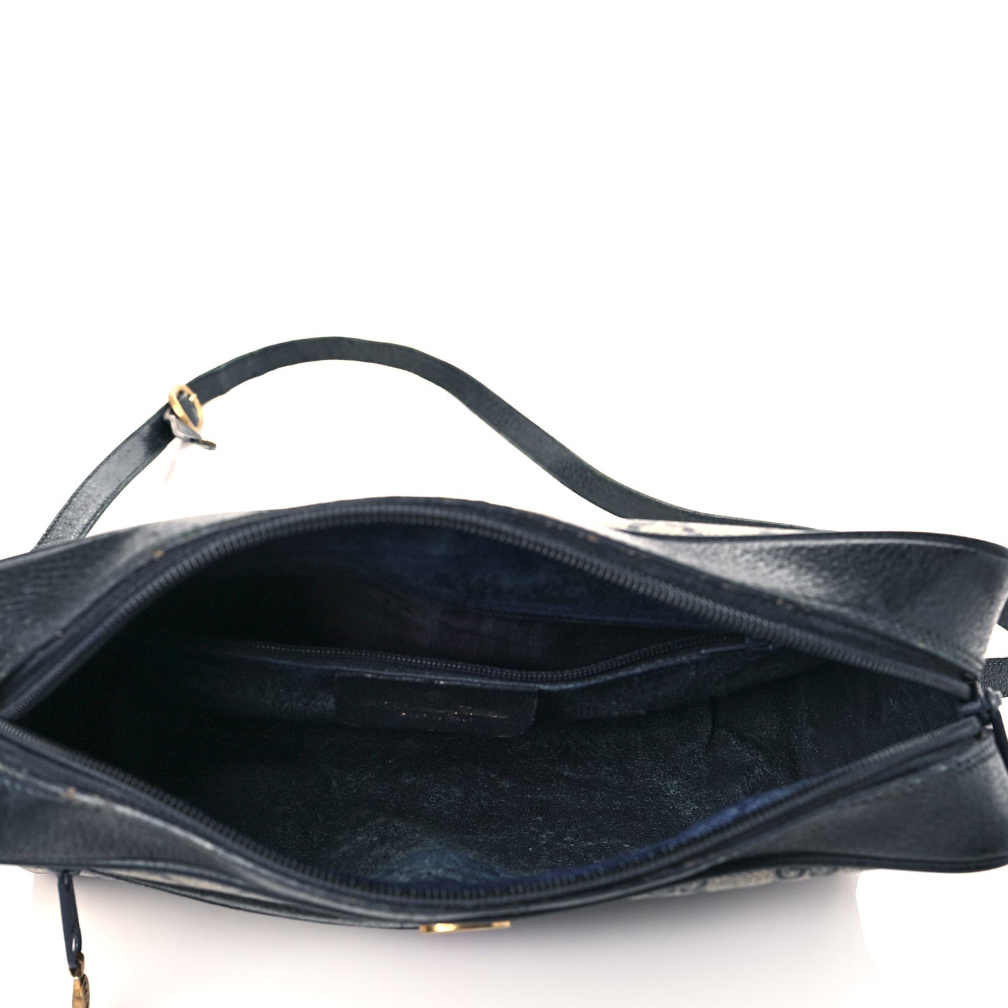 GG Plus Monogram Canvas Web Shoulder Bag Blue