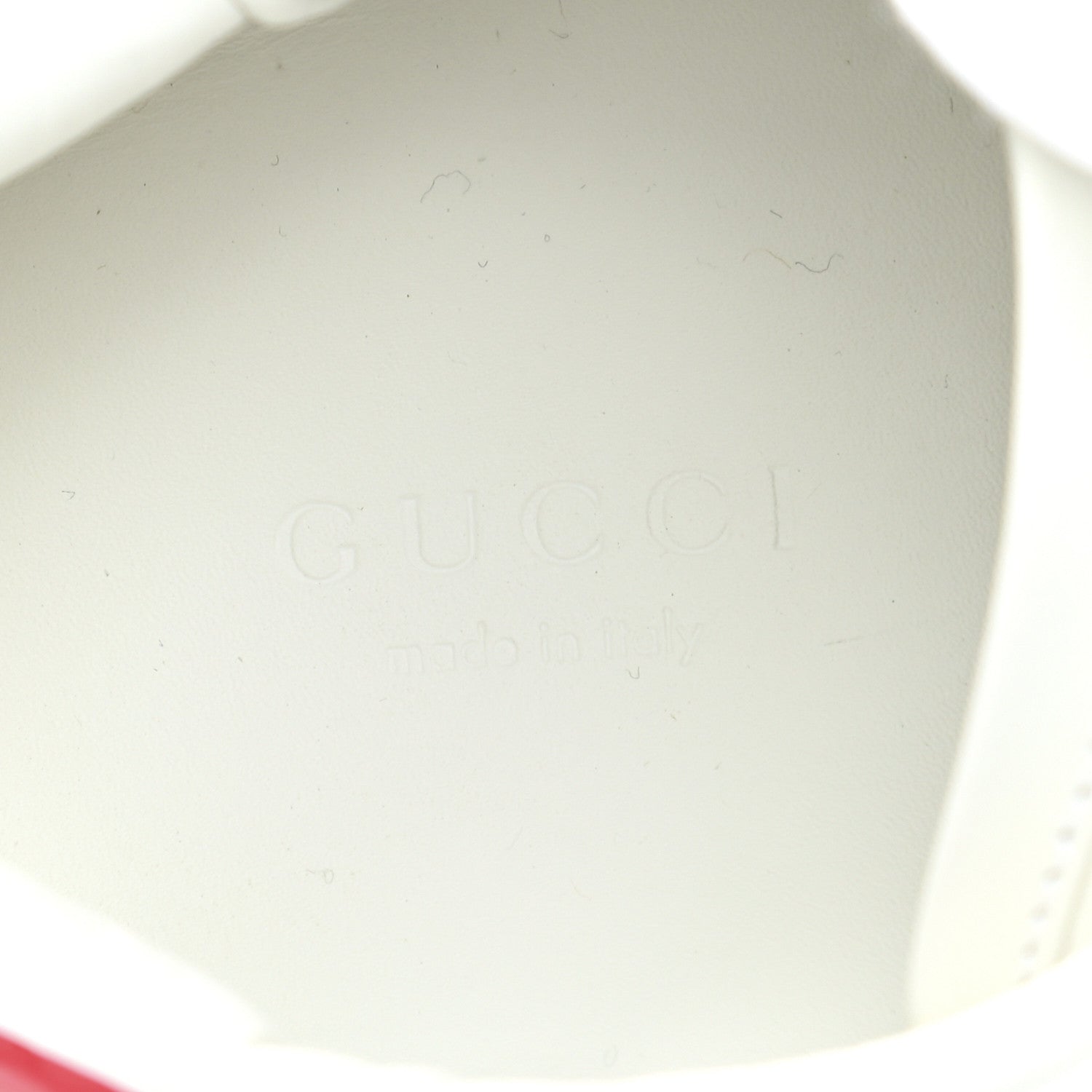 Gucci Calfskin Ayers Bee Embroidered Womens Ace Sneakers 37.5 White Green 7 of 9