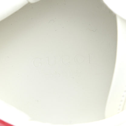 Gucci Calfskin Ayers Bee Embroidered Womens Ace Sneakers 37.5 White Green 7 of 9