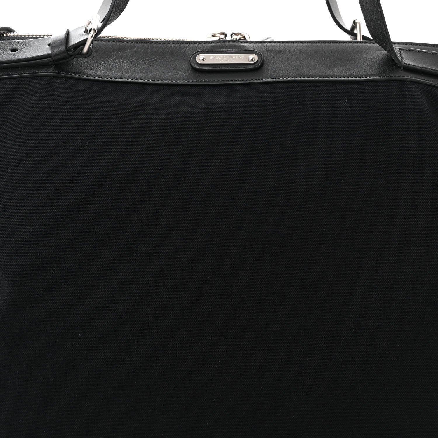 Saint Laurent Canvas ID Shopping Bag Black 8 of 11