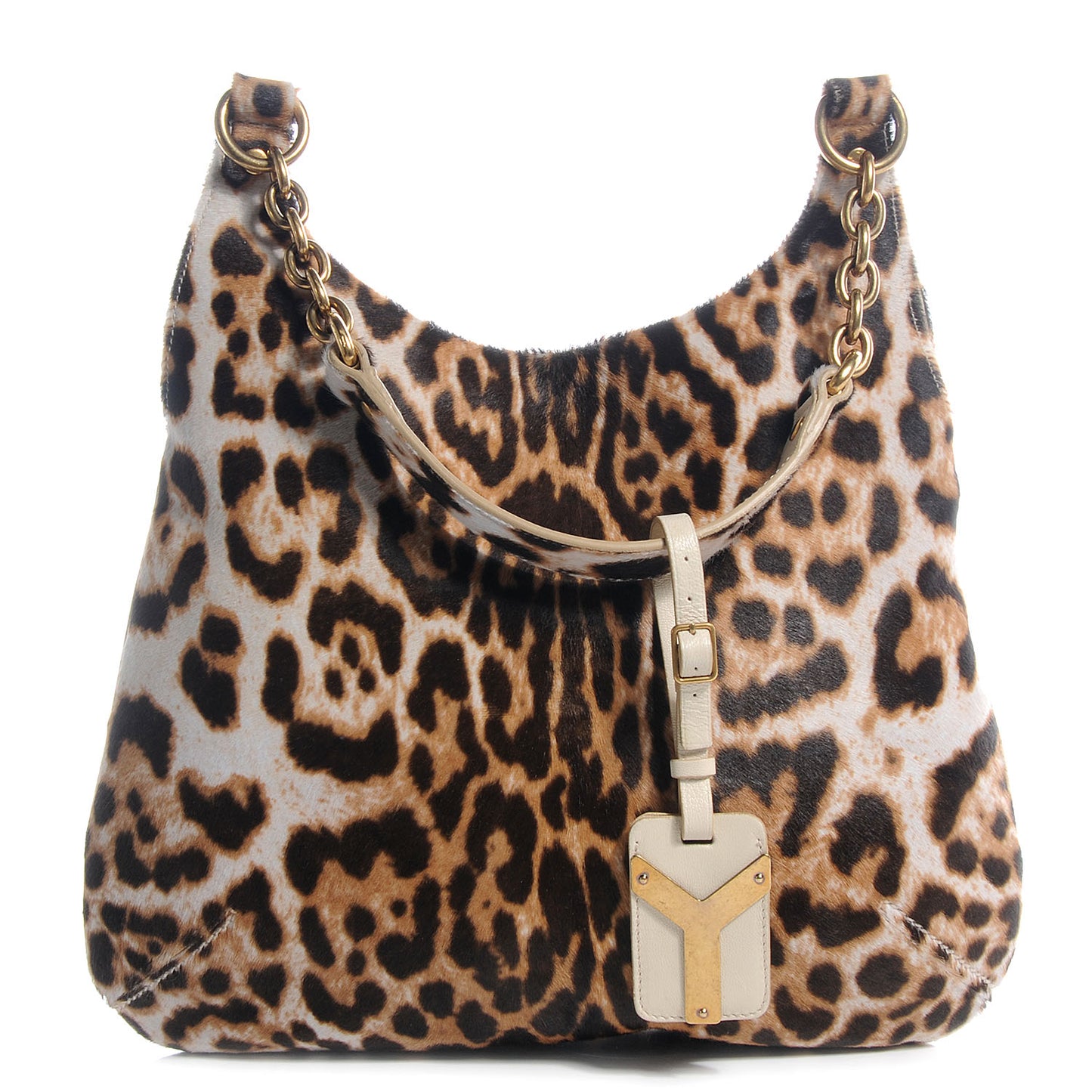 Leopard Pony Hair Tribute Tote