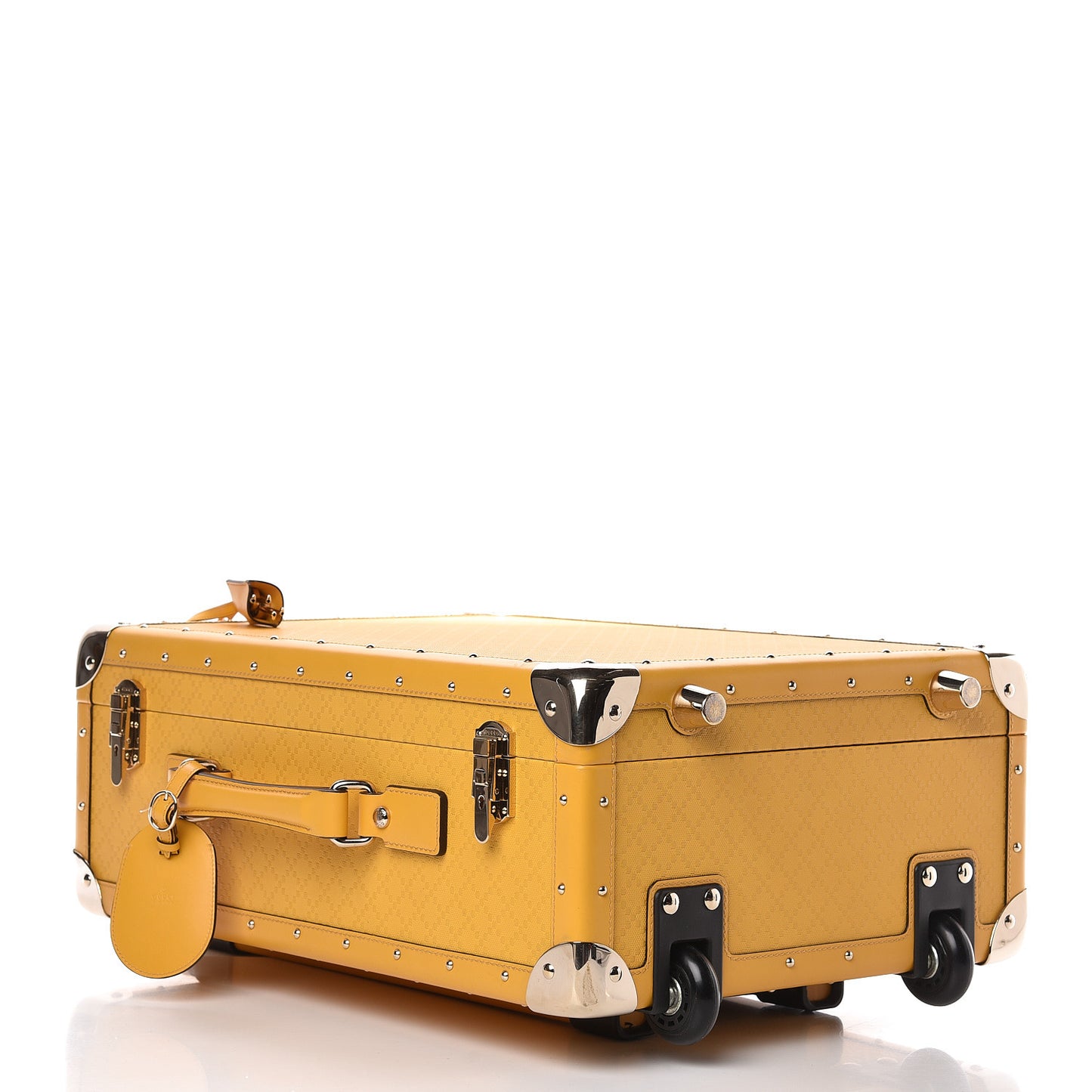 Bright Diamante Structured Suitcase Bumblebee