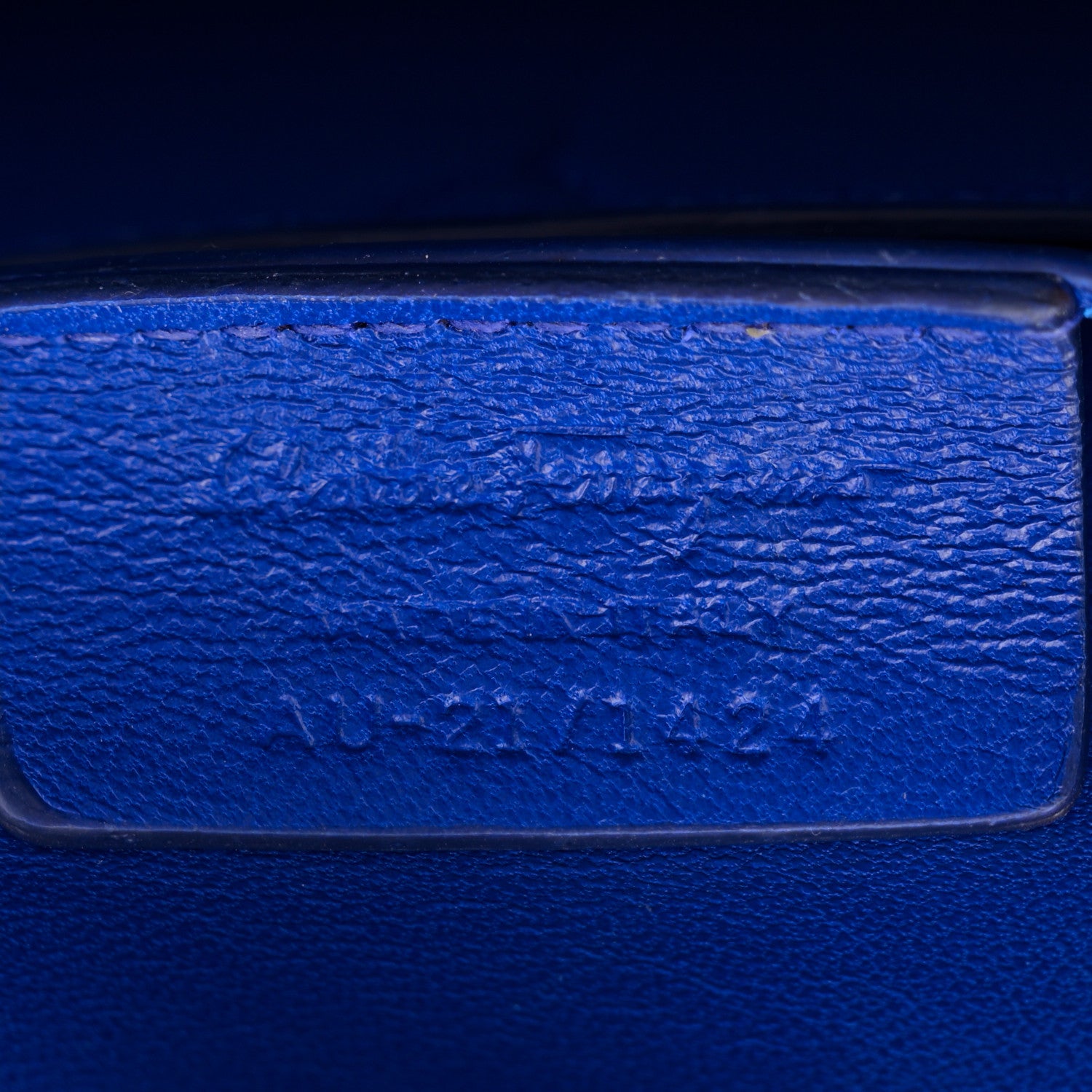 Salvatore Ferragamo Hammered Calfskin Small The Studio Box Bag Lapis Lazuli 7 of 11