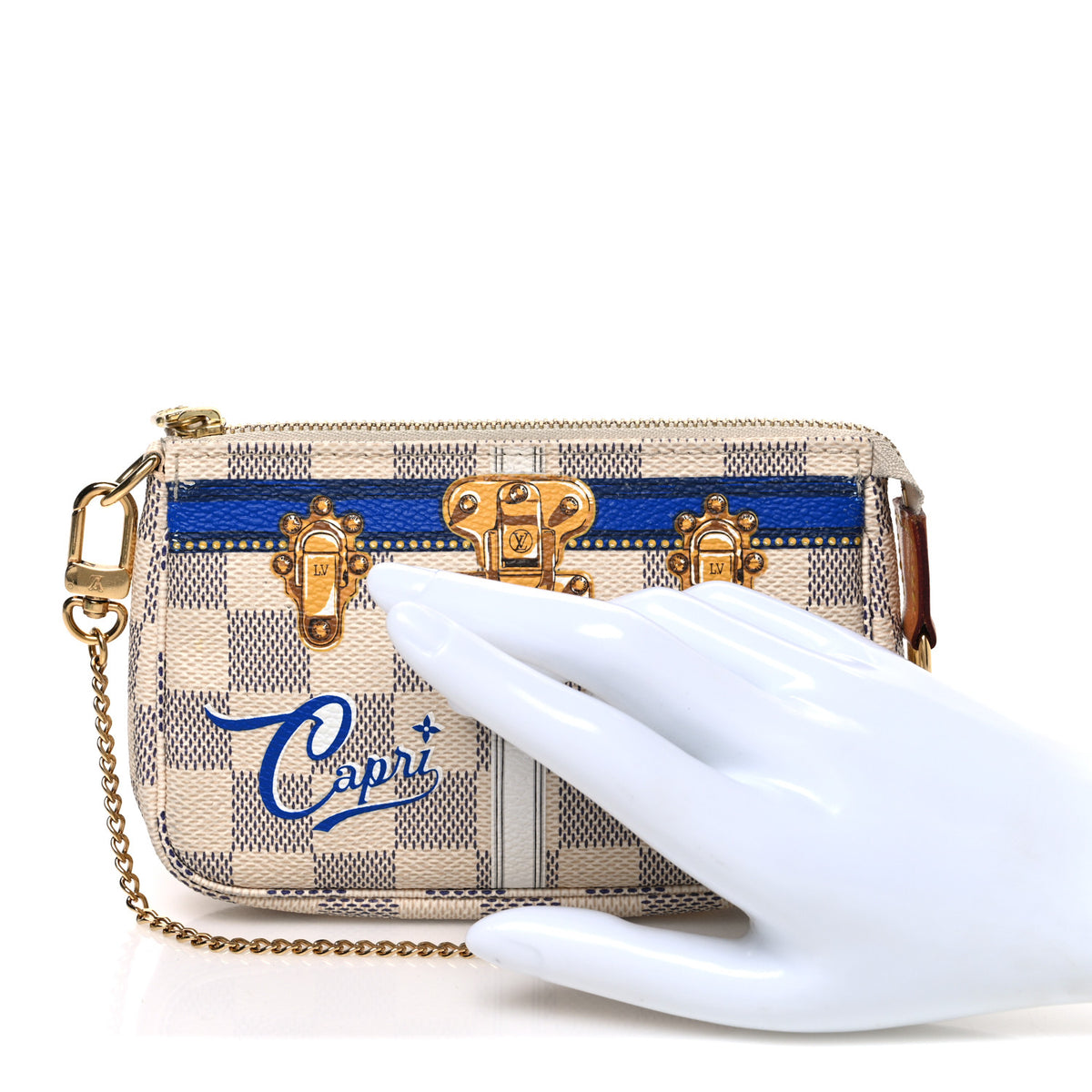 Damier Azur Summer Trunks Capri Mini Pochette Accessories