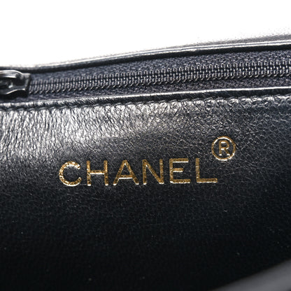 Chanel Lambskin Quilted CC Small Single Flap Black 6 of 12